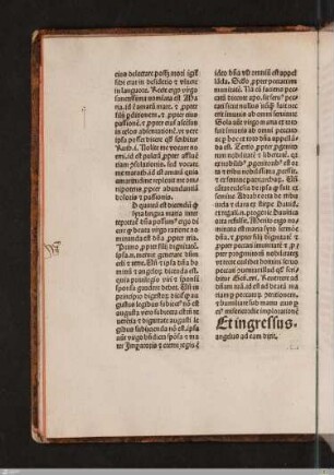 Et ingressus angelus