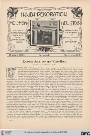 Emanuel Seidl und sein Wohn-Haus