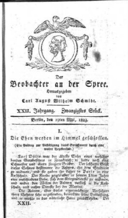 20. Stueck, 19. Mai 1823