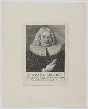 Bilndis des Iohann Paullus Stoy