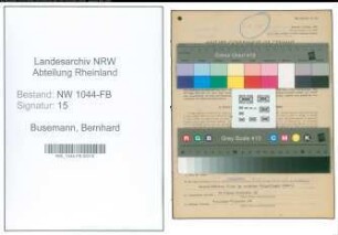Entnazifizierung Bernhard Busemann , geb. 20.07.1889 (Feuerwehrfuehrer)