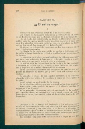 Capítulo XX. - ¡¡¡ El sol de mayo !!!