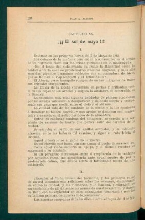 Capítulo XX. - ¡¡¡ El sol de mayo !!!