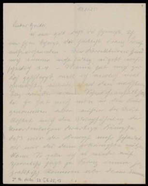Brief von Edith Rosenzweig an Margrit Rosenstock-Huessy