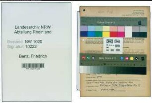 Entnazifizierung Friedrich Benz , geb. 02.11.1910 (Friseur)