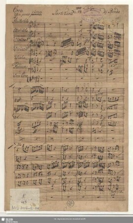 Ich will dir danken Herr - Mus.3107-E-501 : V (4), Coro, orch, bc