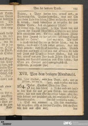 XVII. Von dem heiligen Abendmahl.