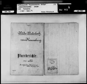 Wälde-Winterbach-Bavendorf: Pfarrberichte und Pfarrbeschreibungen