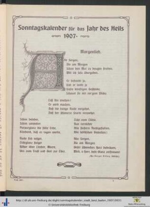 Morgenlied.