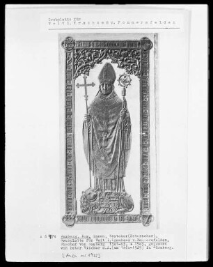 Grabplatte für Bischof Veit I. von Bamberg