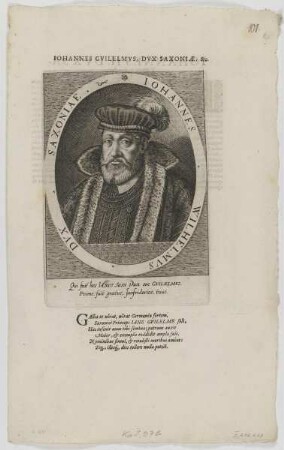 Bildnis des Iohannes Gvilelmvs, Herzog von Sachsen