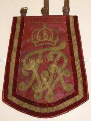 Säbeltasche für Mannschaften, Kürassier-Regiment K 10 (Gens d'Armes), Preußen