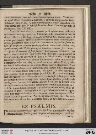 Ex Psalmis
