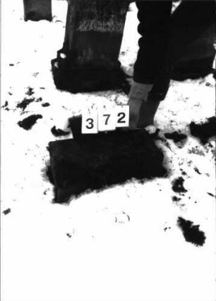 Grabstein 372 nur Sockel erhalten: Grabstein 372