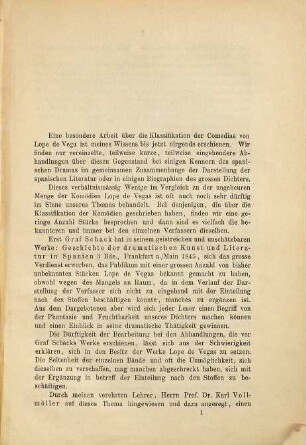 Studien zu Lope de Vega Carpio : e. Klassifikation seiner Comedias