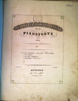 La cachucha : span. Nationaltanz ; für d. Pianoforte allein