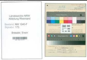 Entnazifizierung Erwin Bressler , geb. 21.11.1915 (Grenzschutzbeamter)