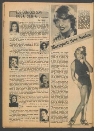 Mistinguett tiene hambre