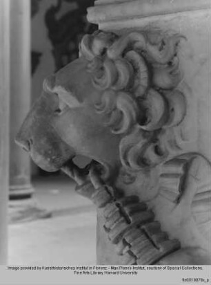 Orpheus und Zerberus : Sockel der Orpheusstatue von Baccio Bandinelli