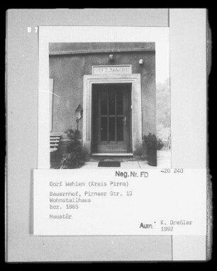 Wohn- und Wirtschaftsgebäude, Stadt Wehlen