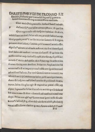 Daretis Phrygii De Troiano Excidio, Historia ...
