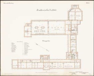 Anatomisches Institut der Philipps-Universität Marburg: Grundriss Keller 1:100