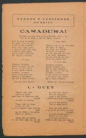 Tangos y canciones de éxito