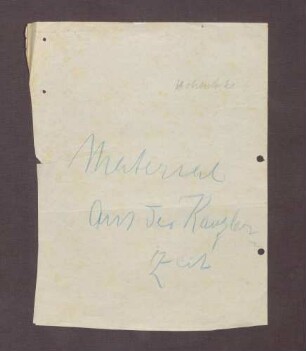 Schreiben von Prinz Max von Baden zur Erklärung des Briefes an Alexander von Hohenlohe