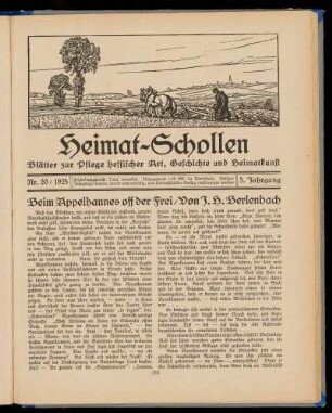 Heimat-Schollen 5. Jahrgang, Nr. 20, 1925