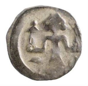 Münze, Pfennig, um 1345