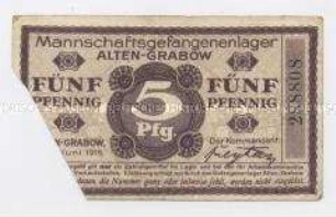 Mannschaftsgefangenlager Alten-Grabow, 5 Pfennig
