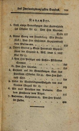 Neue berlinische Monatsschrift. 22. 1809