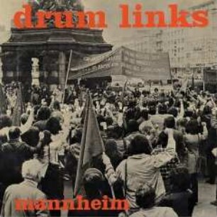 Platte der Agitprop-Gruppe "Drum links"