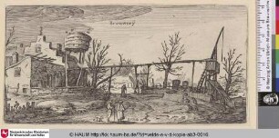 [Landschaft mit einer Brauerei; Landscape with a Brewery]