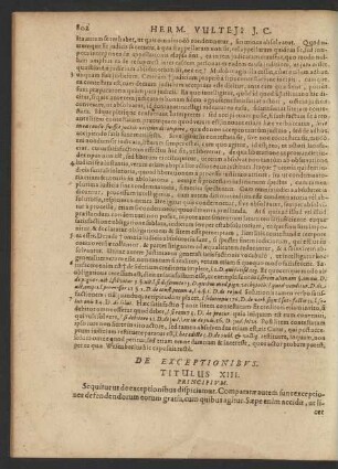 De Exceptionibus. Titulus XIII.
