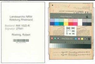 Entnazifizierung Robert Roehrig , geb. 01.06.1895 (Gastwirt)