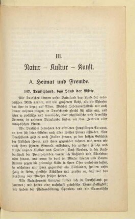 A. Heimat und Fremde
