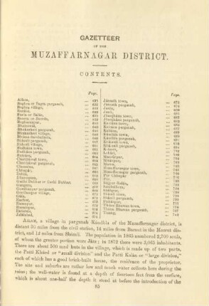 Gazetteer of the Muzaffarnagar District