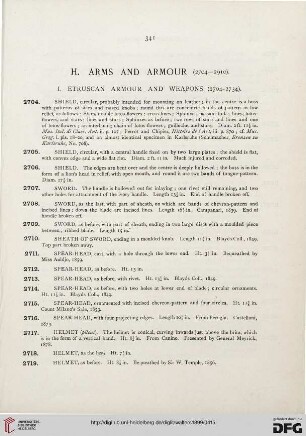H: Arms and armour