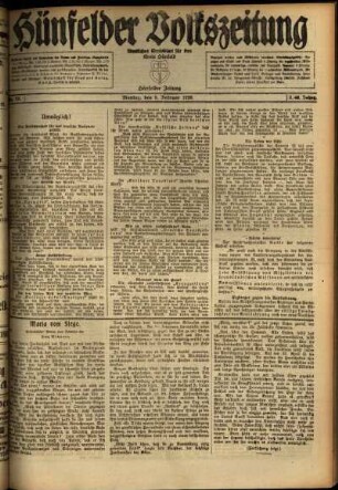 Ausgabe vom Montag, den 09. Februar 1920.