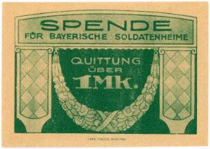 Geldschein / Notgeld, Mark, 04.1918