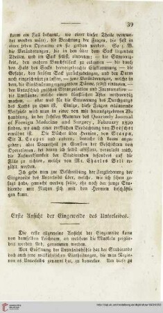 Erste Ansicht der Eingeweide des Unterleibes
