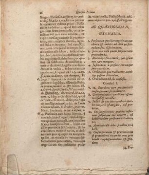 Ad Quaestionem II. Summaria. [De personis quibus jus Retractus consanguinitatis competar.]