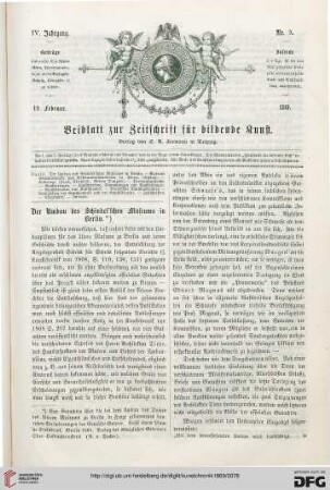 Der Umbau des Schinkel'schen Museums in Berlin, [1]
