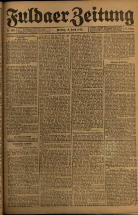 Ausgabe vom Freitag, den 18. Juni 1920.