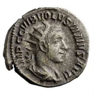 Münze, Antoninian, 251 - 253 n. Chr.