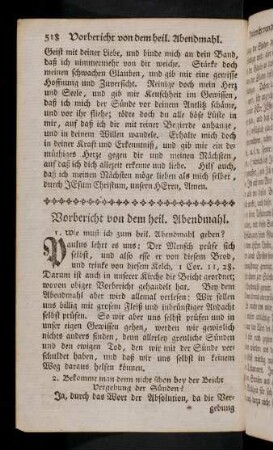 518-527, Vorbericht von dem heil. Abendmahl