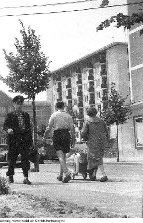 Dresden Striesen. Bau, Januar 1958 - Januar 1959