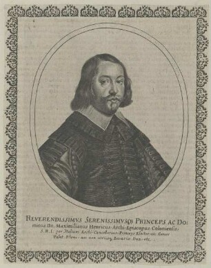 Bildnis des Maximilian Heinrich von Bayern, Erzbischof von Köln