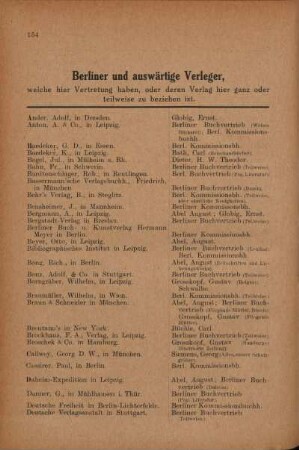 Berliner und auswärtige Verleger